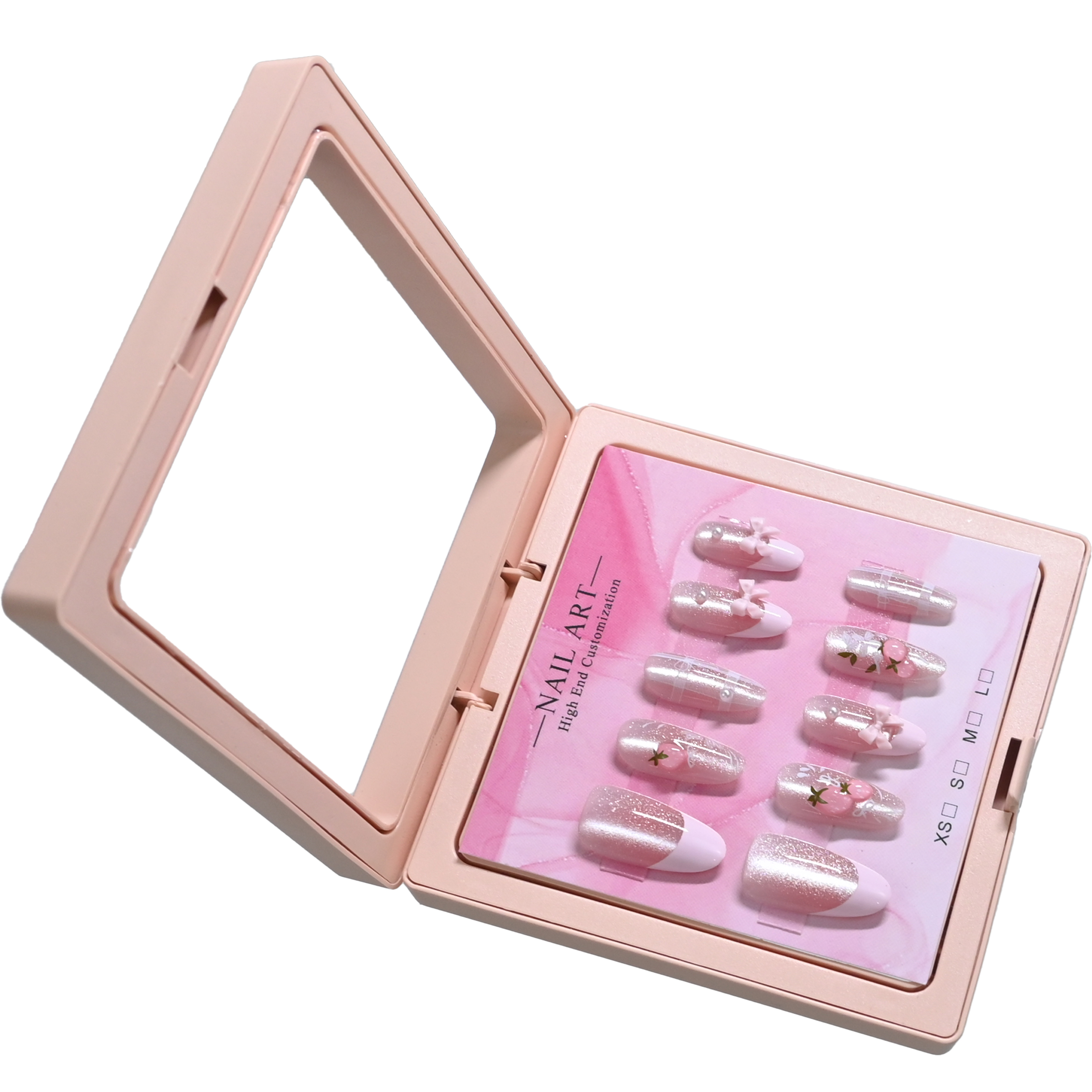 10 handmade almond nails in mi - Nail Art Gliter reseña y precio
