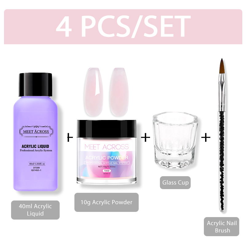MEET ACROSS Acrylic Powder Cry - Acrylic Powder Clear reseña y precio