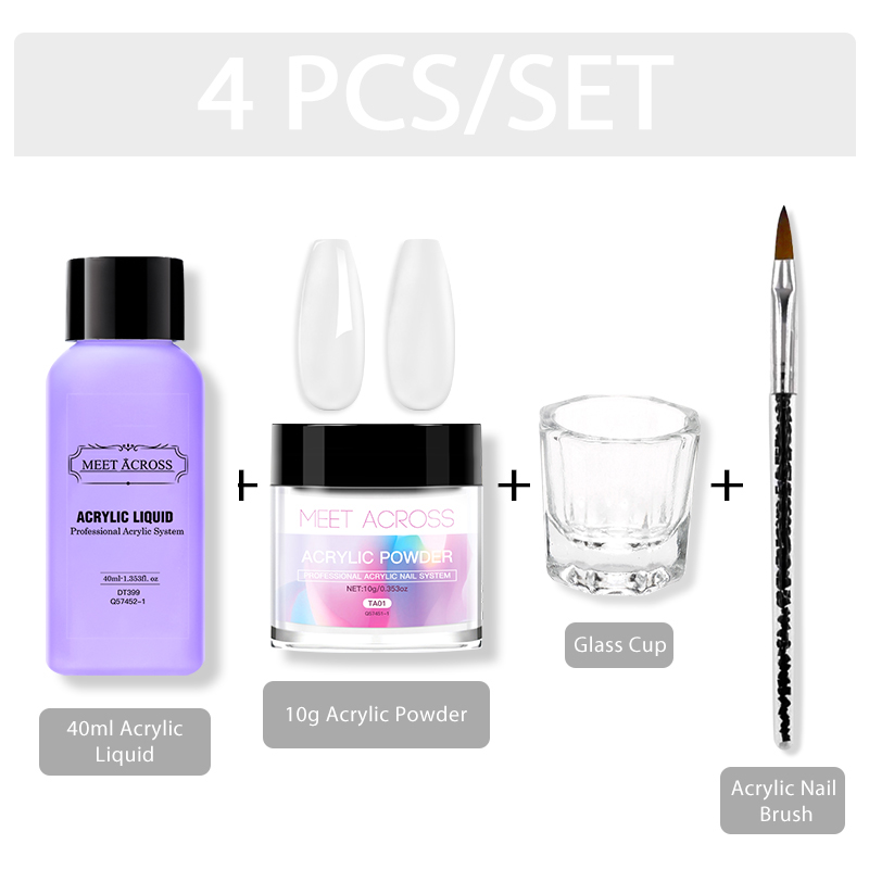 MEET ACROSS Acrylic Powder Cry - Acrylic Powder Clear reseña y precio