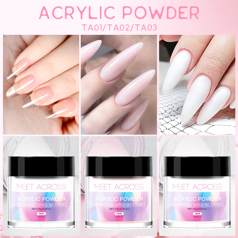 MEET ACROSS Acrylic Powder Cry - Acrylic Powder Clear reseña y precio