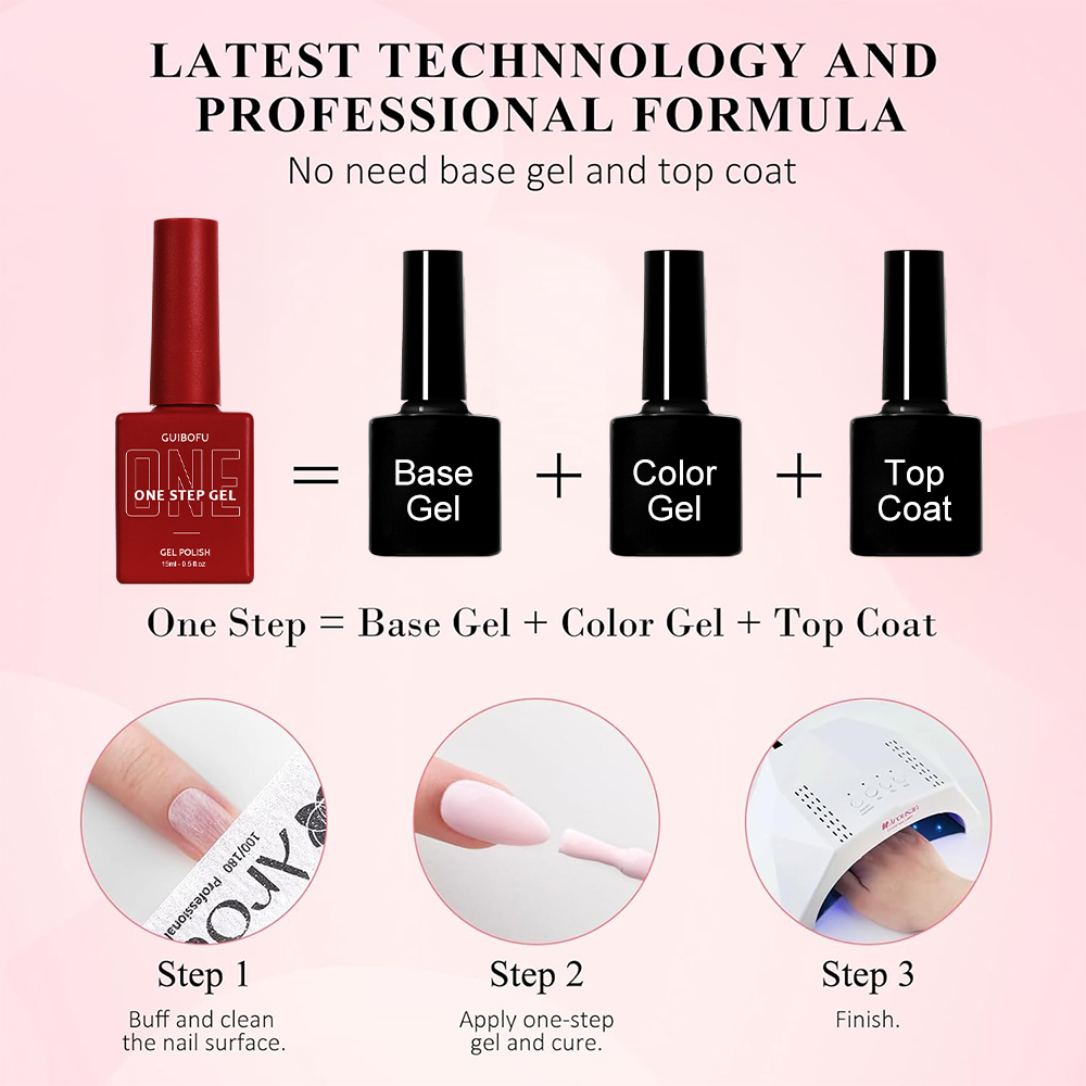 3in1 Gel One Step Gel (no need - Nail Art One Stroke reseña y precio